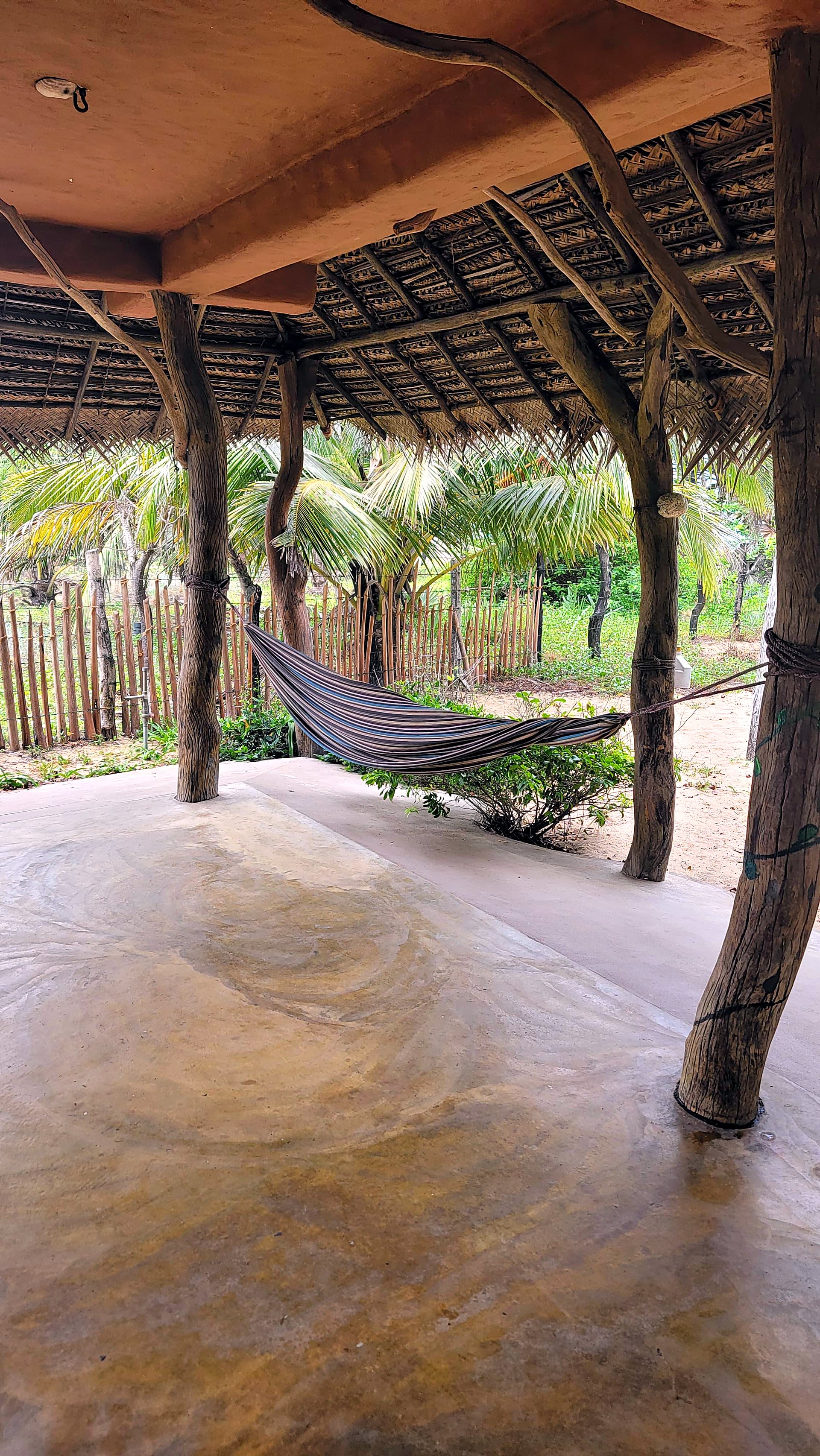 Hammock on a cabana terrace