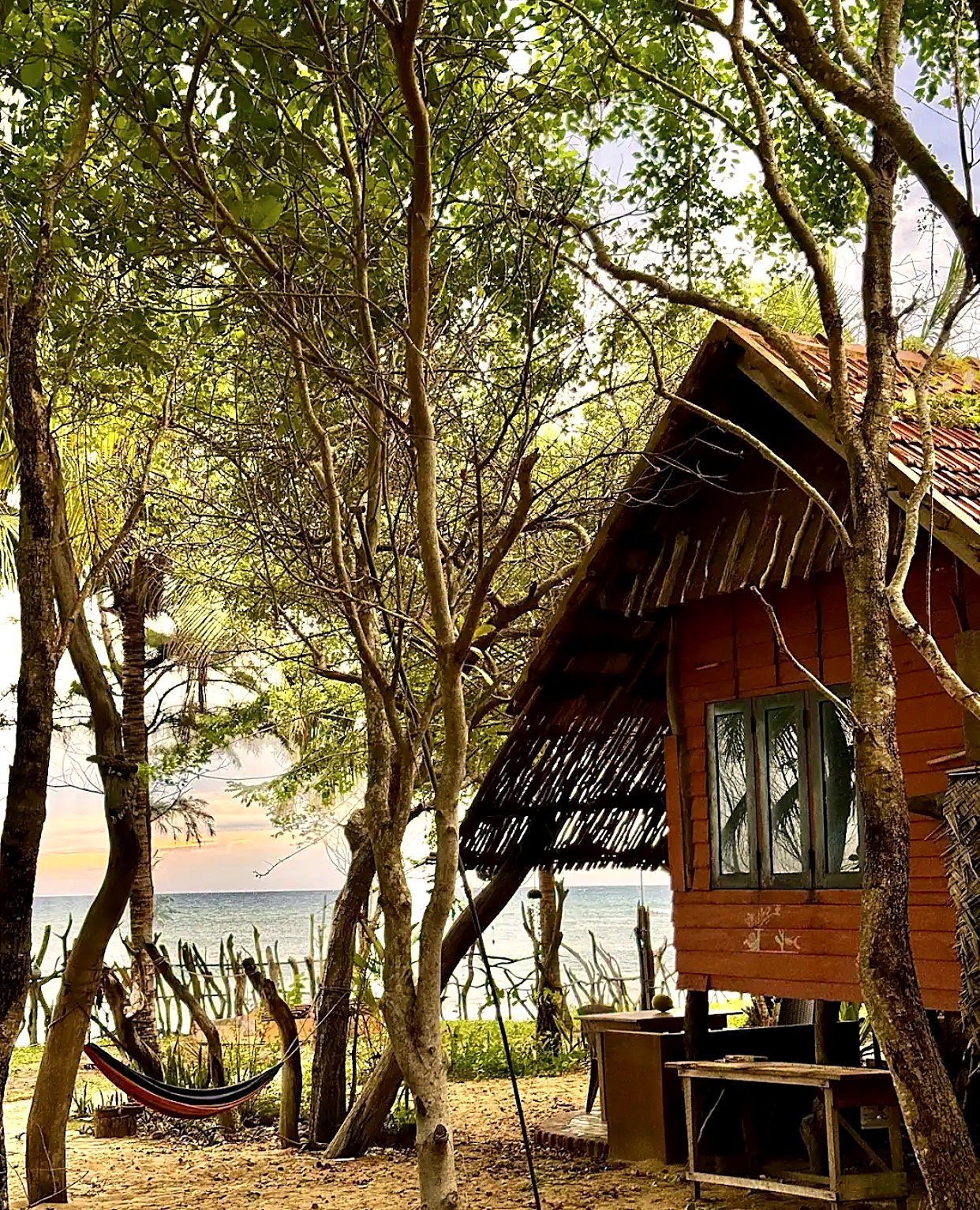 A-frame cabana by the sea
