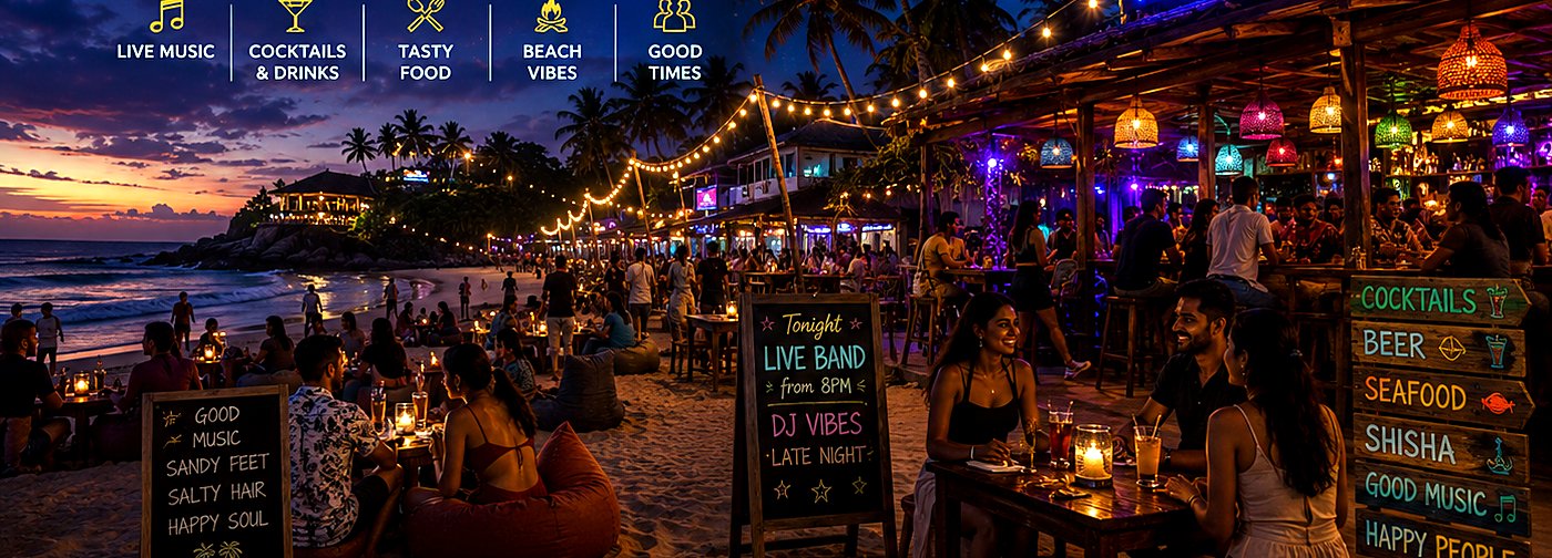 Beach nightlife in Arugam Bay