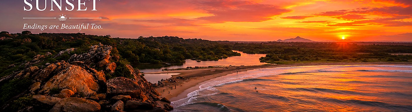 Sunrise and sunset over Arugam Bay